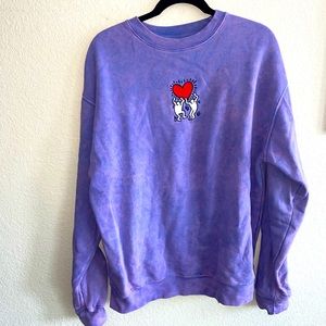 UO x Keith Harring Pullover 💜